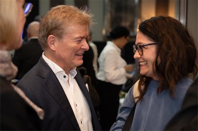 Begrüßung der Gäste durch Stiftungsvorsitzenden Prof. Ingo Fietze mit Dr. Carmen Garcia