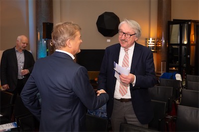 Begrüßung der Gäste durch Stiftungsvorsitzenden Prof. Ingo Fietze mit Prof. Günther Stock